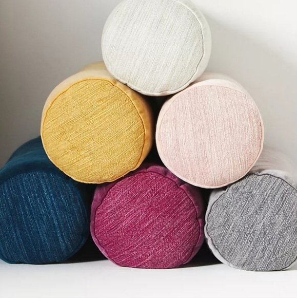 Anthropologie Velvet Trova Bolster Pillow - slate - Picture 4 of 13